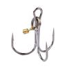 Spring-Loaded Double-Hook Steel Wire Fishing Rig with Lock Pin