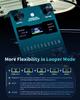 FLAMMA FS21 Drum Machine Looper Pedal 160 Minutes Recording Capacity 100 Drums with Groove Support Software Editing External Footswitch Control Green