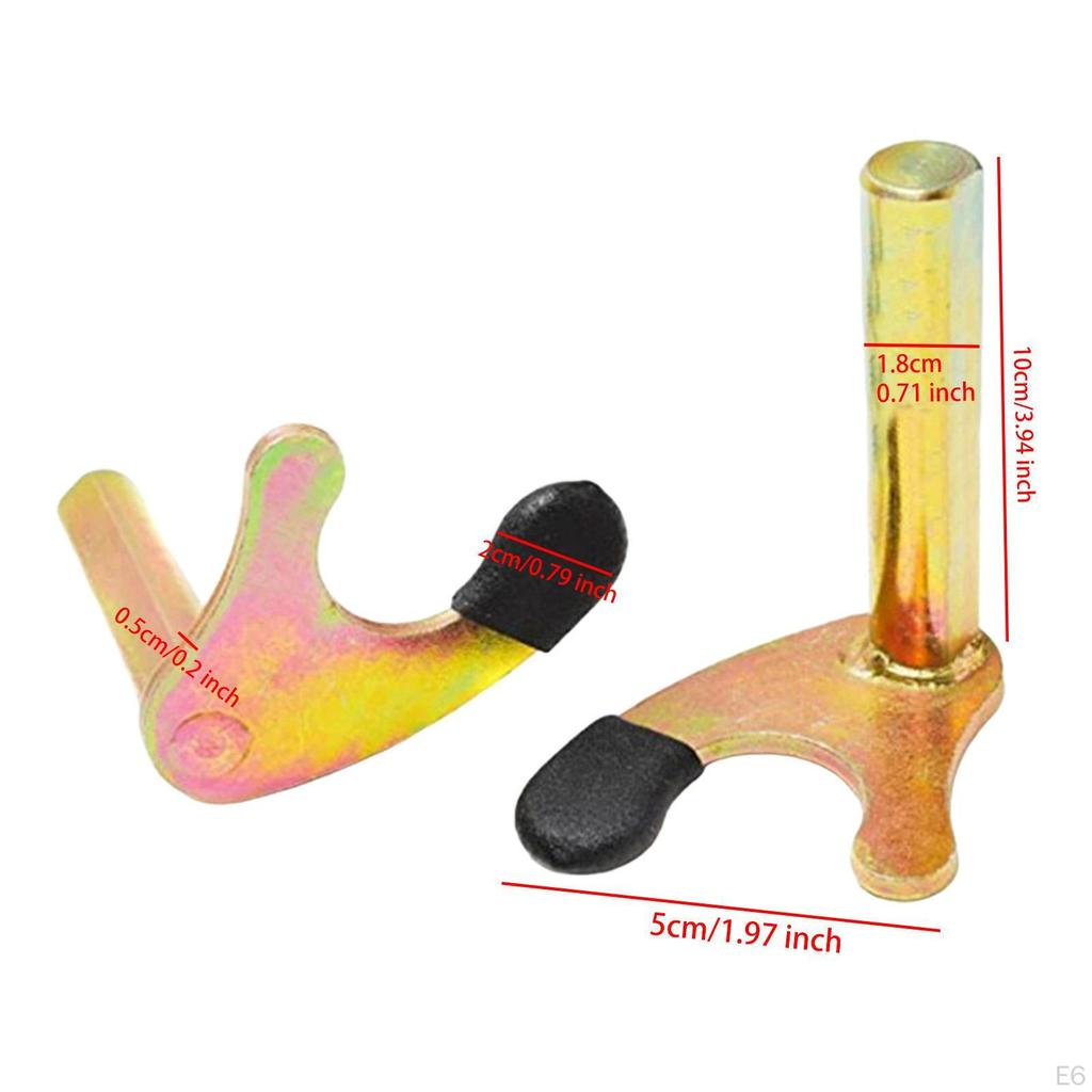 2 Pieces Motorcycle Stand Hooks for Paddock Lift Jack Repairing Tool U