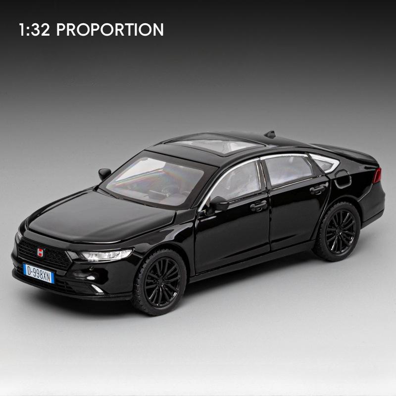 

1:32 Honda Accord X3M Toy Model Cars Metal Diecast Sound Light Shock Absorption 6 Doors Opened for Children Interactive Toys