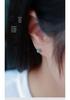 A-Grade Natural Jade Ice-Type Blue Water Stud Earrings with 14k Gold-Plated 925 Sterling Silver