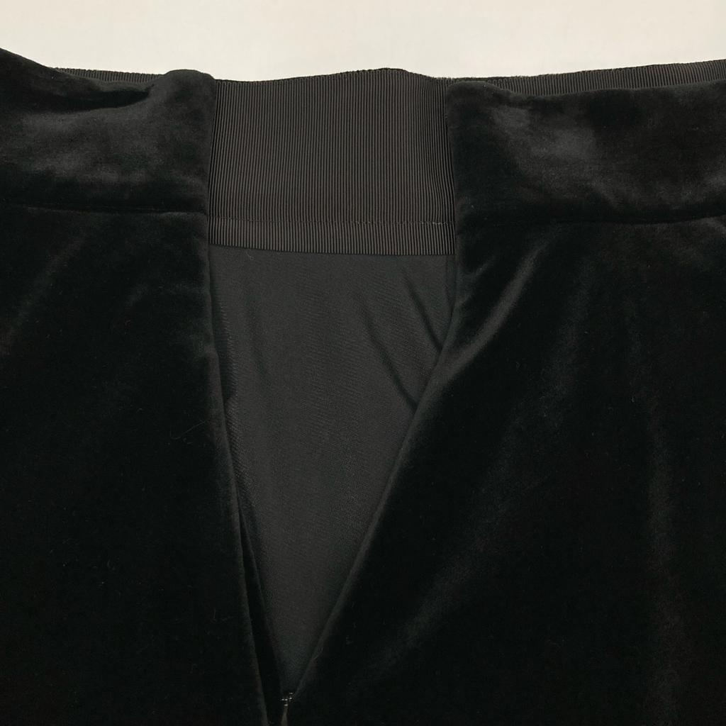 FOXEY NEW YORK Black velour flared skirt skirt 38 blackUsed
