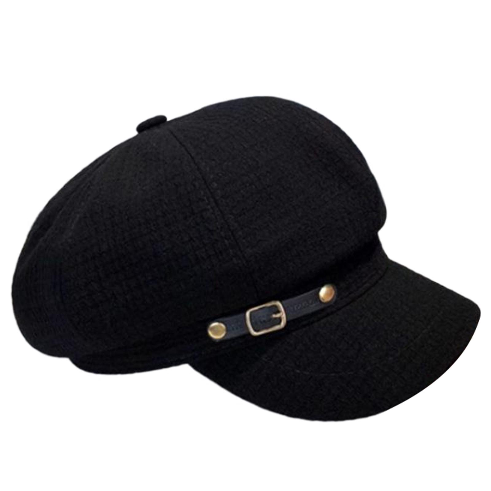 Стильная бейсболка для пары Удобная шляпа с широкими полями Регулируемая по размеру шляпа для любителя моды чёрный