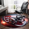 1pc A-Arsenal Carpet, Round Rug, Comfortable, Suitable for Entryways, Living Rooms, Office, And Bedrooms, Christmas Decoration