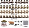 Ungiftiges Zweiter Weltkrieg Puppen Set Sammlung Militär Serie Waffen Sandsäcke Figuren Bauspielzeug Creeper Für Kinder Lernspielzeug