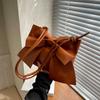 IELGY Fresh and Cute Bowknot Solid Color Casual Shoulder Bag