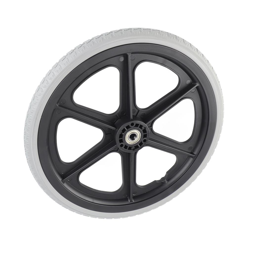 Koło do wózka inwalidzkiego 14 cali Ręczne wózki inwalidzkie Tylne Zamienne Czarne Pełne Opona z pianki poliuretanowej