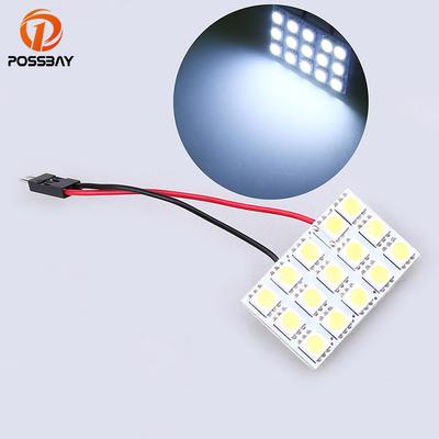 Festoon T10 BA9S Painel LED Luzes de Cúpula Carro Auto Veículo Luz de Leitura Interior Branco Lâmpada de Cúpula de Teto 5050 6/9/12/15/24SMD