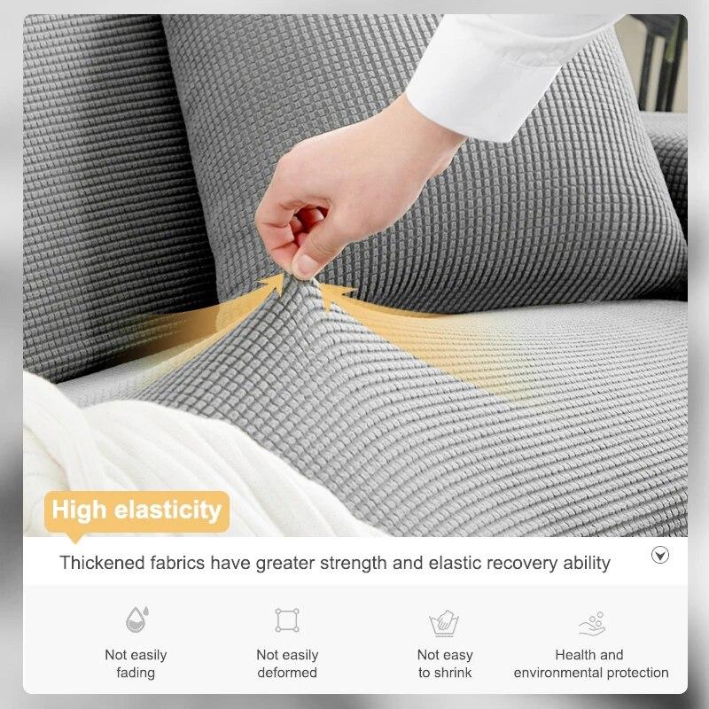 1/2/3/4 Seater Elastic Sofa Covers Stretch L-Shaped Corner Sofa Cover Anti-dirty Plaid Armchair Sofa Covers For Living Room Home