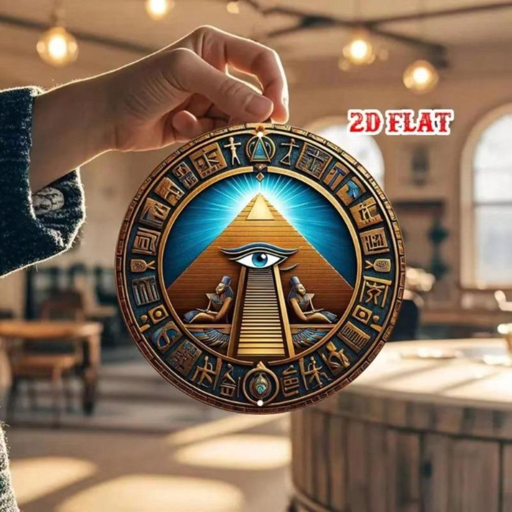 Egyptian Wall Art Metal Tin Sign Vintage Home Bar Cafe Decor