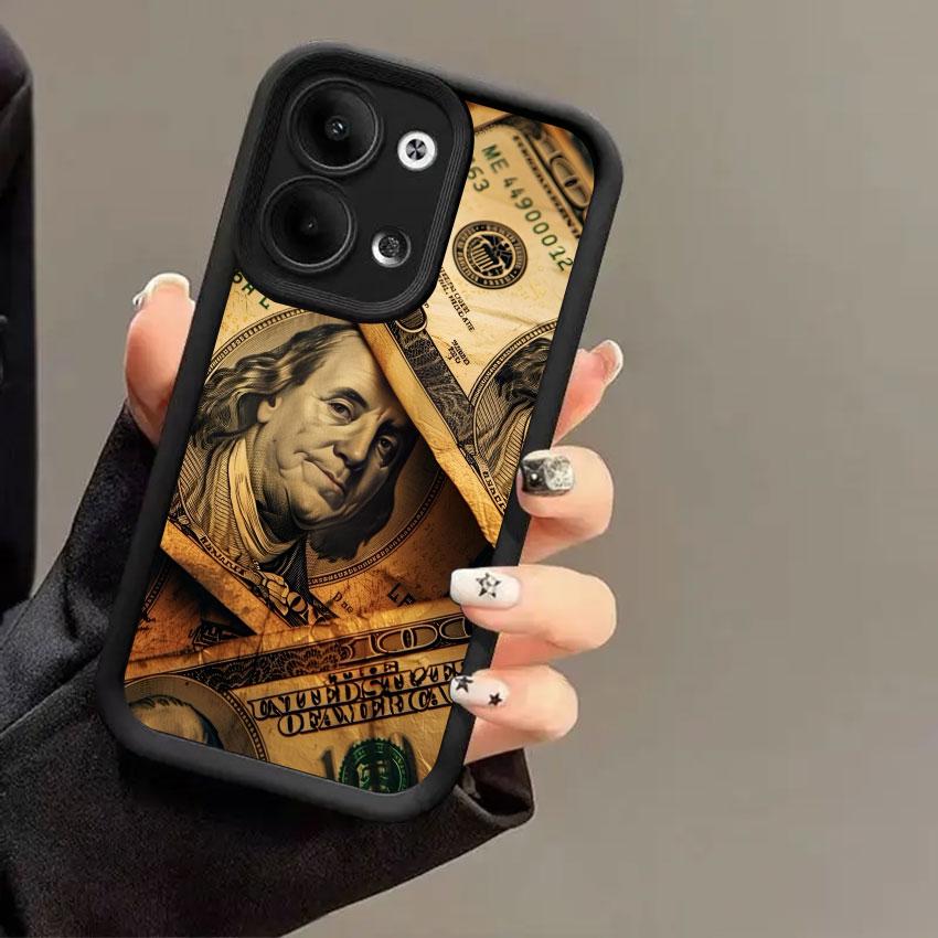 Fashion US Dollar Money Pattern Phone Cases For Oppo Reno 14 13 12 11 F 10 5G 6 7 8 Pro Plus Cover 8T 4G 7Z 8Z 14Pro Soft Fundas