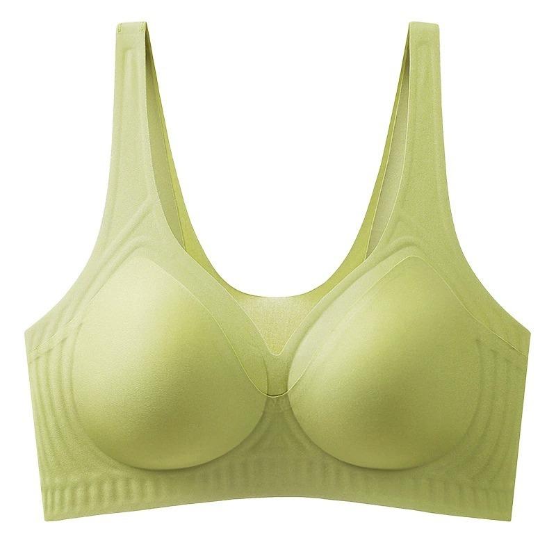 Women Seamless Wireless Comfortable Plus Size Backless Vest Style Sports Push Up Bra