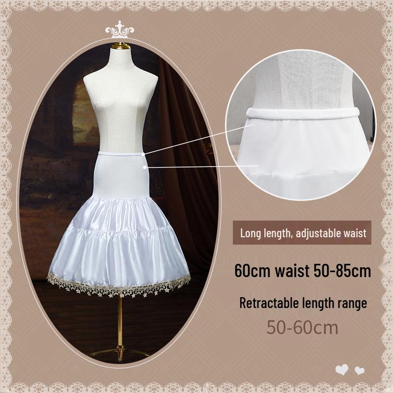 Vielseitiger Soft Girl Verstellbarer Lolita Petticoat - Fischgräten-, Carmen-, Reifrock-Stile für Cosplay & Brautmode