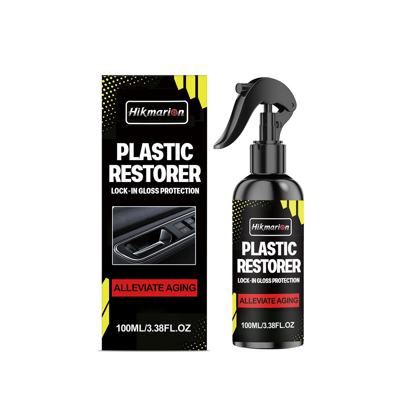 Hikmarion Car Interior Plastic Restorer - Refresh & Maintain Stain Remover