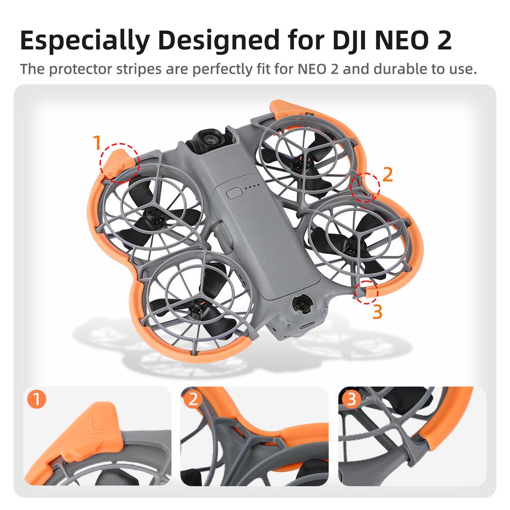 Propeller Guard For DJI Neo 2 Drone Protector Bumper Rings Propeller Lightweight Protection Cover For DJI Neo 2 Accessories