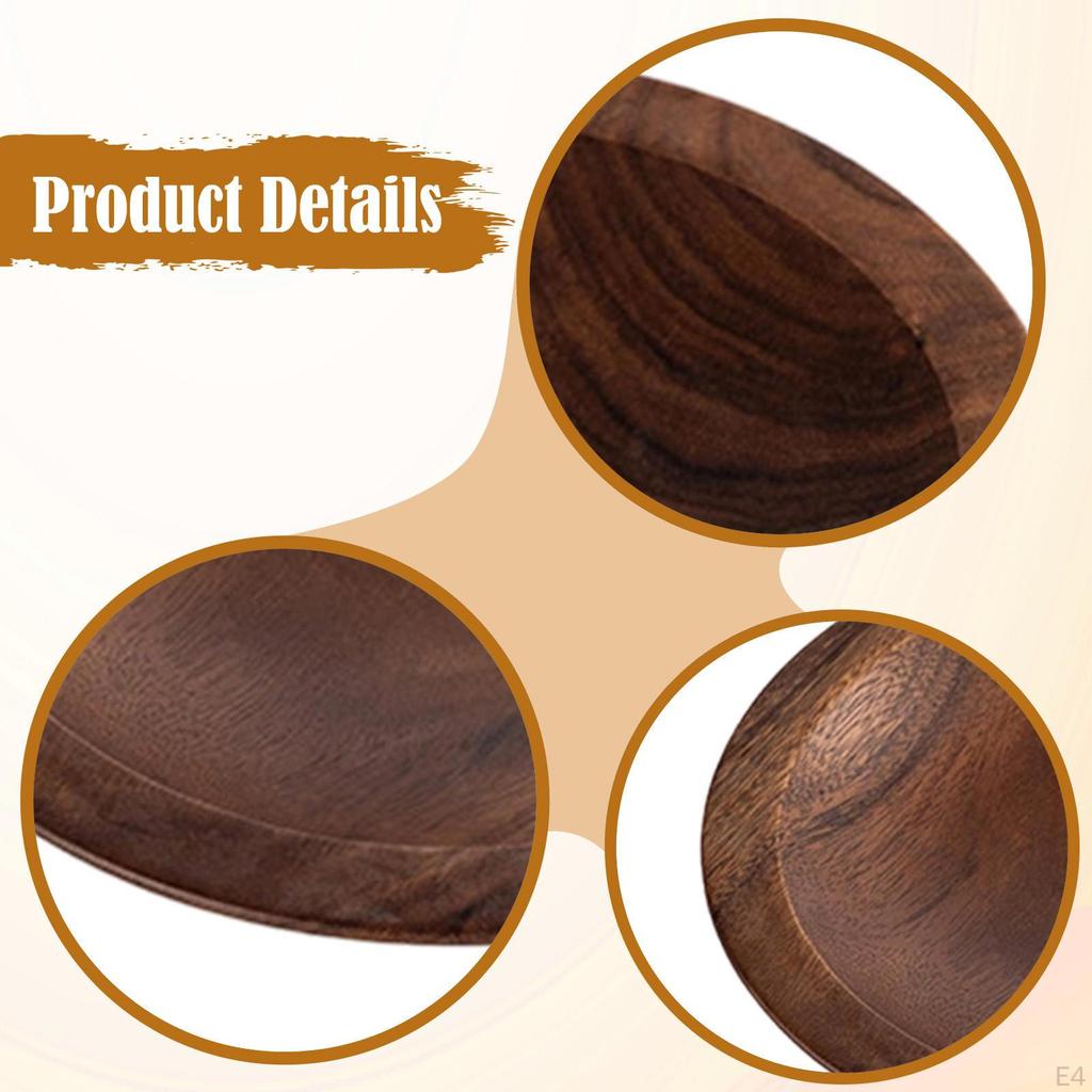 Style Decorative Wooden Salad Bowl for , Versatile Home Accessory