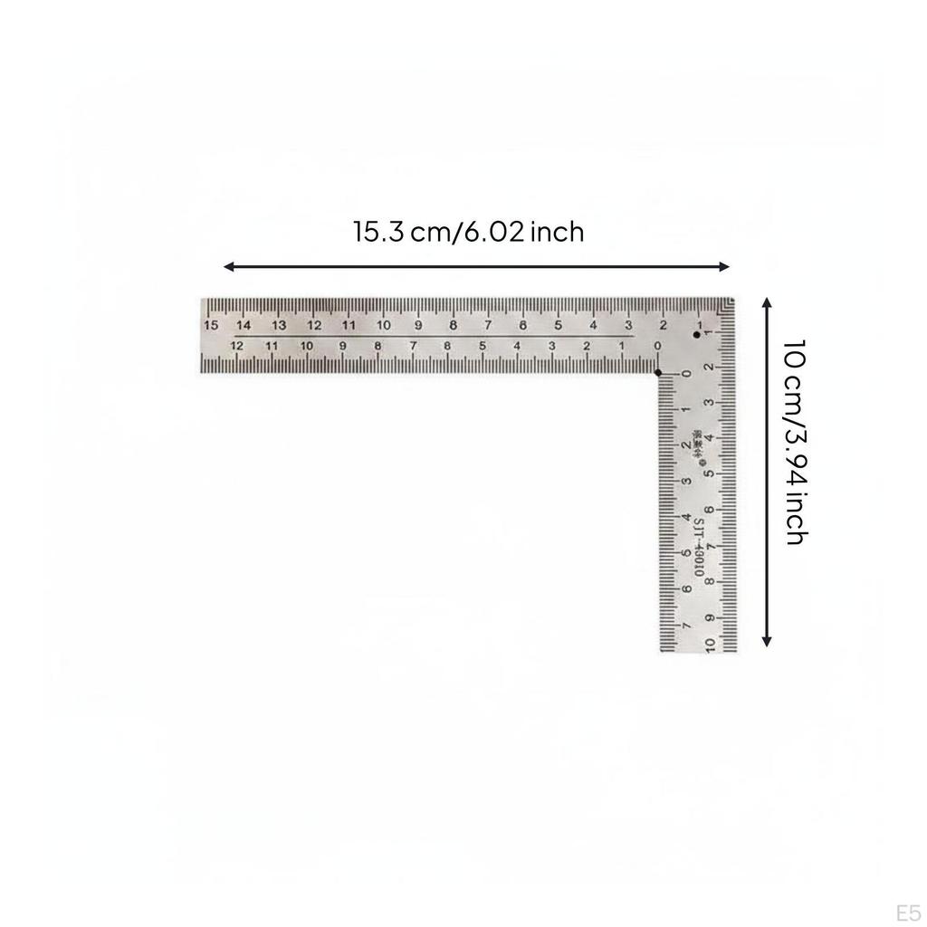 Right Angles Ruler Thickened Carpentry Square Steel for Woodworkers, Carpenters,