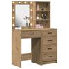 Makeup Table 2 pcs Brown 50 x 41 x 135 cm Engineered Wood