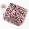 New Soft and Warm Imitation Cashmere Vine Printed Tassel Scarf High End Women's Scarf Shawl