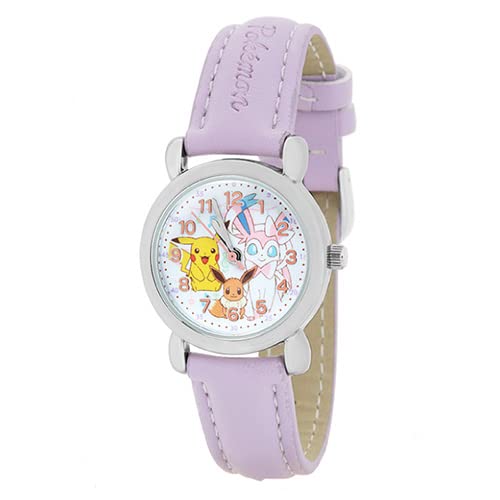 

Pokemon J-Axis Watch, Pokemon Pikachu, Eevee, and Sylveon, PM-HB03-PU, Boys Purple
