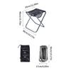 Outdoor Portable Folding Stool, Collapsible Slacker Chair Seat Lightweight Fold Stool with Carry Bag for Fishing Camping