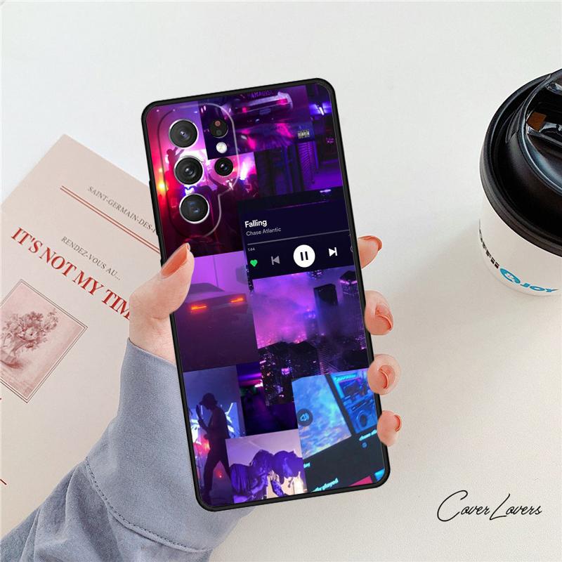 Chase Atlantic Music Phone Case For Samsung Galaxy S24 S25 S23 S22 Ultra Note 10 20 Plus S20 S21 FE Cover