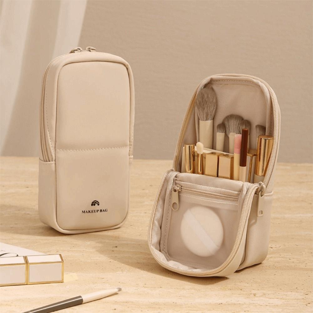 Zipper Makeup Brush Bag Large Capacity Pen Storage Organizer Case Women Toiletry Bag Bath Use