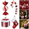 Christmas Tree Ornament Cartoon Snowman Candy Boot Sweet Hanging Decoration for Winter Holiday Party Decorations