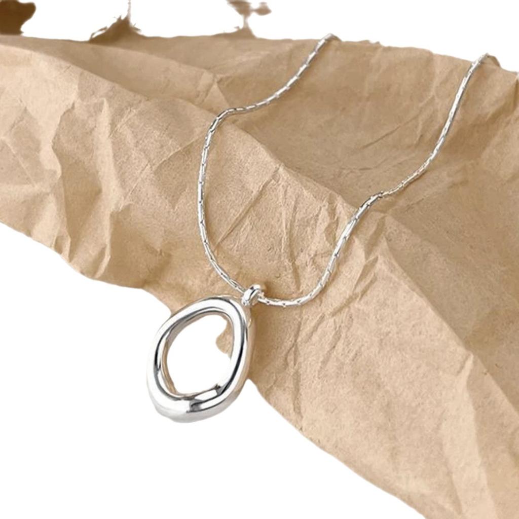 Minimalist Irregular Drop Pendant Necklace Light Luxury Casual Versatile Simple Elegant Collarbone Chain Ins