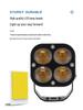 Four-Leaf Clover LED Motorcycle and Car Spotlight