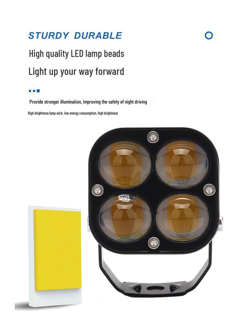 Four-Leaf Clover LED Motorcycle and Car Spotlight
