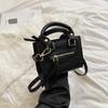 Autumn and Winter New Korean Version Mini Locomotive Small Square Bag Foreign Style Girls Concave Messenger Women's Bag