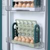 Practical Egg Holder High Capacity Anti-drop Simple Access Refrigerator Side Door Fresh-Keeping Egg Box Home Supply