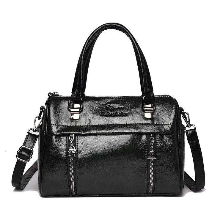 

Multi-compartment Boston bag women s shoulder bag зелений