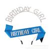 Children's Adult Birthday Headband IR Letter Crown Headband