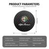 2Pcs Car Logo Water Cup Trough Mat Non-slip Pad Accessories For Alfa Romeo Giulietta Mito 159 Giulia Stelvio 156 147 BreraOY5 