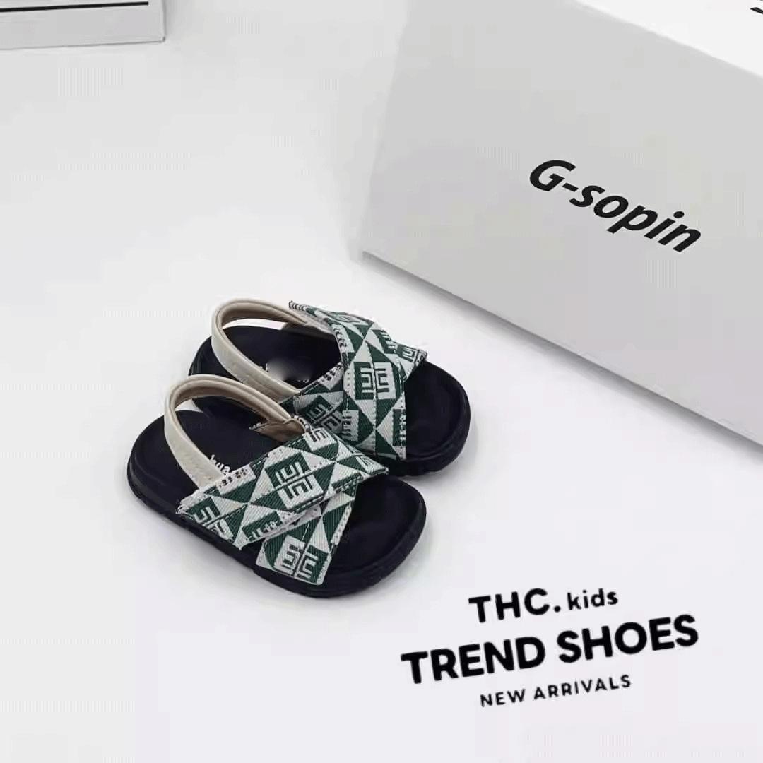 

Boys sandals 2025 summer new children s soft-soled beach shoes girls sports non-slip small, medium and large children s baby shoes 21