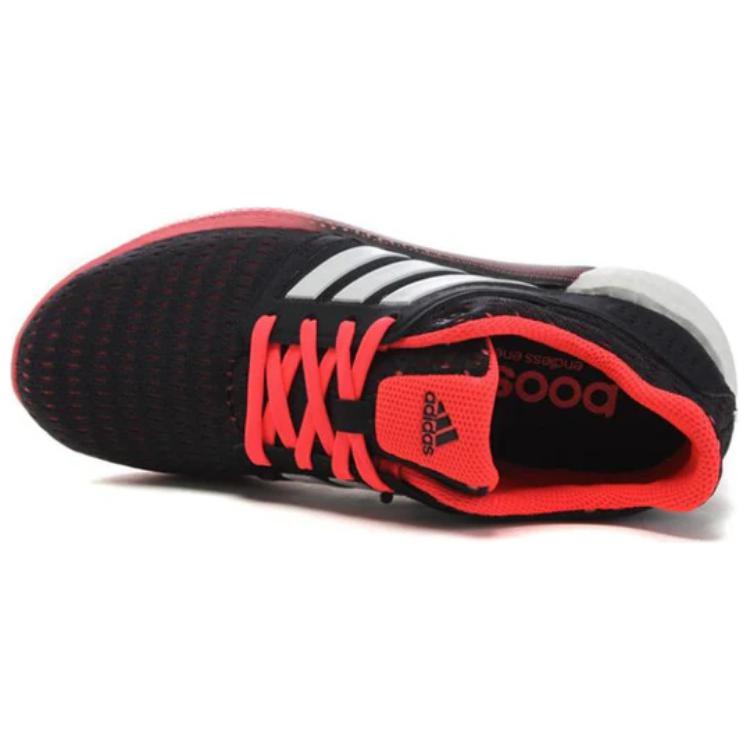 Adidas Comfortable Lightweight Shock Absorbing Non-Slip Wear-Resistant Low-Top Casual Running Shoes Women Sneakers Black Red S41995