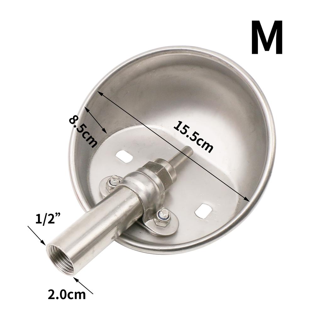 1 Pc Stainless Steel Automatic Pig Waterer System Automatic Waterer Poultry Water Fountain for Farm Animals