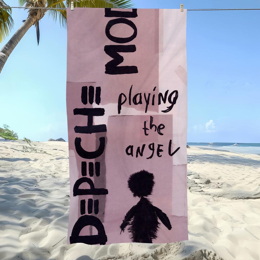 

Towel Beach Blanket Thin Towels Depeche Albums Mode Lightweight Travel Camping Pool W40*H60(CM)