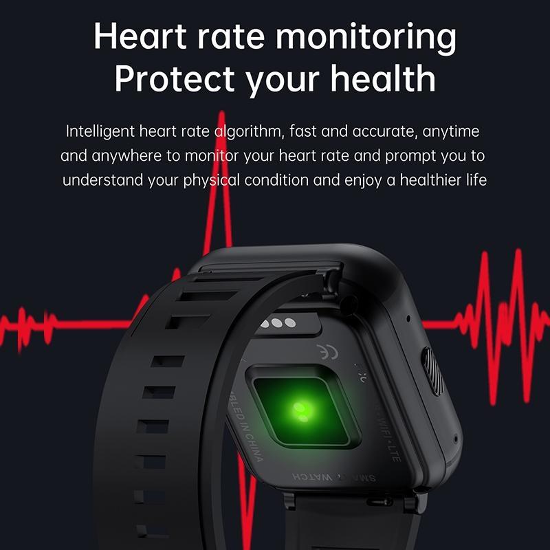 Rainbuvvy Q668 4G Akıllı Saat Telefon 1,99 inç ekran Android 9.0 Dört Çekirdekli 2GB RAM 16GB ROM 930mAh WIFI 5MP Çift Kamera Zarif Saat