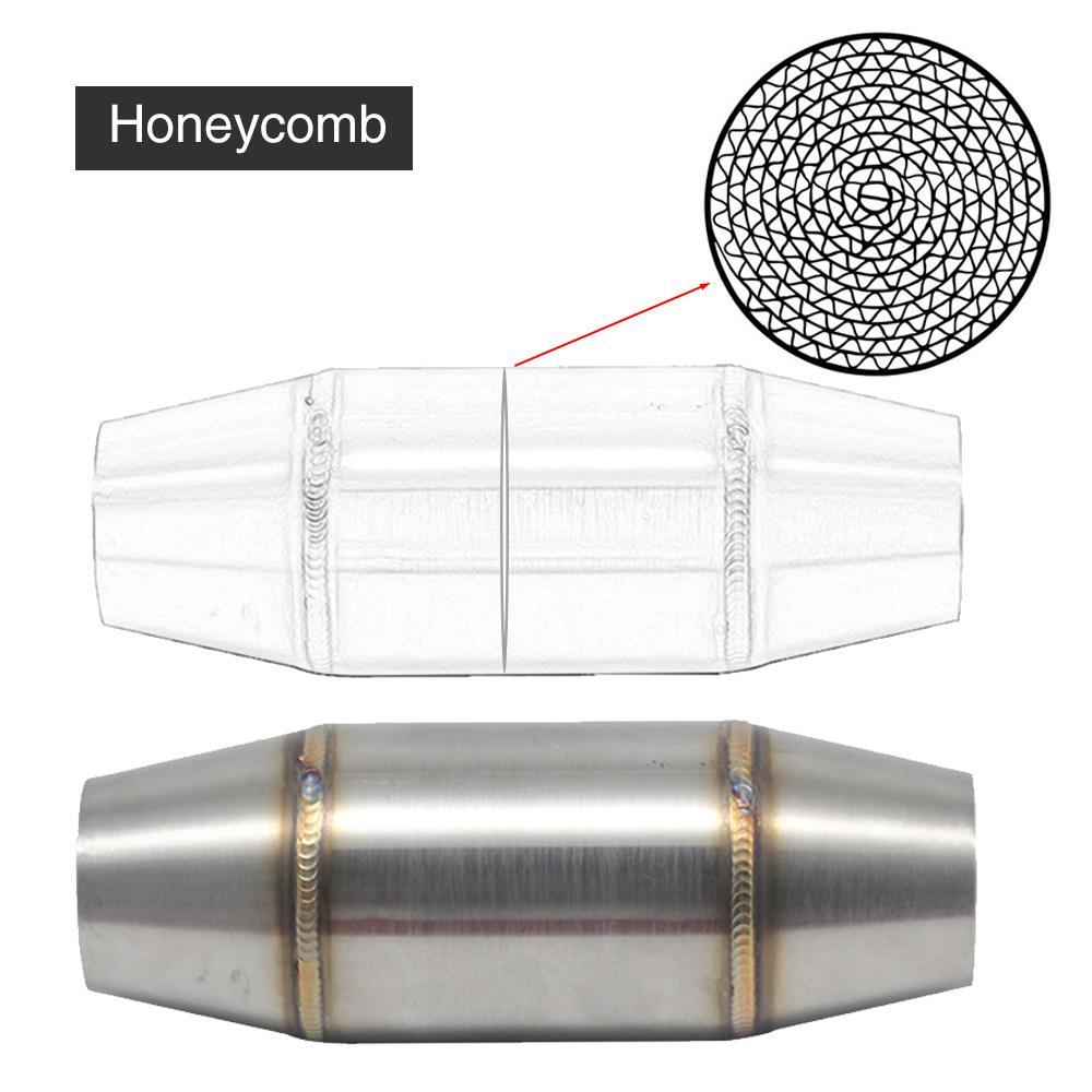 ZSDTRP 16cm Silver Motorcycle Stainless Steel Exhaust Pipe Muffler Expansion Chamber A