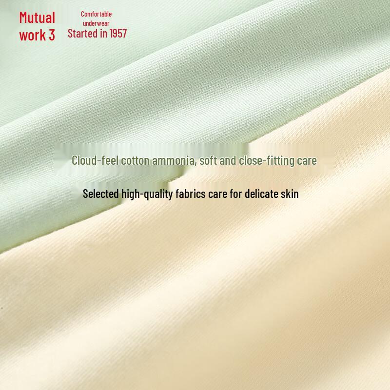 Hongdou Damen 7A Antibakterielle Baumwoll-Slips mit Seiden-Zwickel, 5er-Pack