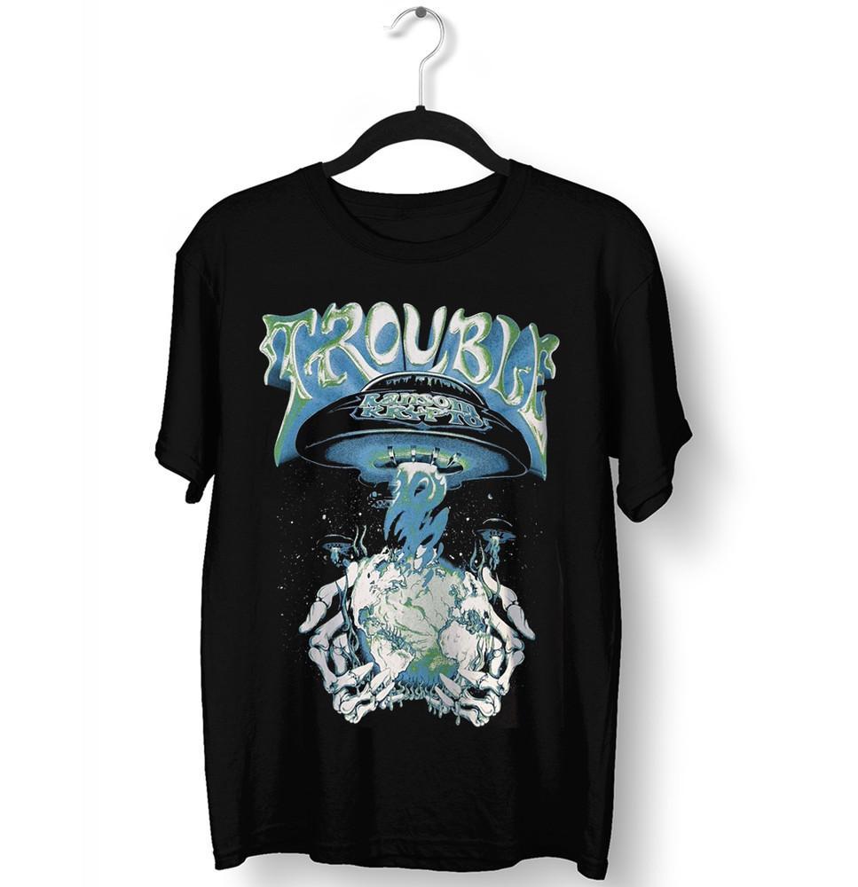 The World Tour Trouble Band Tee Shirt Black Unisex S-5XL 1J0369 Unisex T-Shirt S