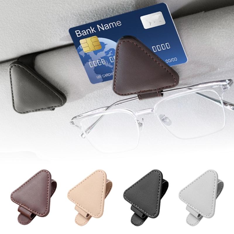 Multifunctional Eyeglass & Sunglass Holder for Car Compact & Practical Sunglass Storage Stylish Car Sunglasses Clamp