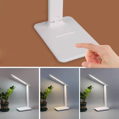LED Eye-Caring Study Desk Lamp Rechargeable Children's Eye Protection Bedroom Bedside Lamp Student Dorm Reading Lamp Decoration