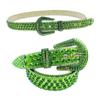 Sumptuous Green Adult Waist Belt Luxurious Sweet Waist Belt Fashion Belts Full Diamond Rhinestone Belt for Nightclub