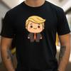 T-Shirt Herren Kawaii Trump Motiv Baumwolle Größe S bis 5XL