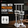 Precision Vertical Drilling Jig Aluminum Drill Press Stand with Spring Buffer for Handheld Electric Drill Use