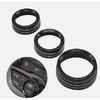 3PCS Black Climate Volume Turn Knob Ring Cover For 14-21 Jeep Grand Cherokee